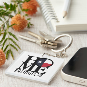 HOME Arlington Texas Keychain