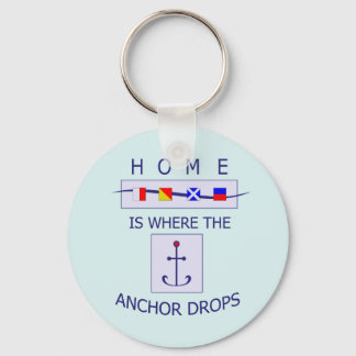 Home at Anchor Boater Key Chain