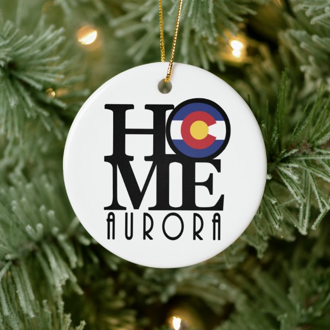 HOME Aurora Colorado Ceramic Ornament (Tree)