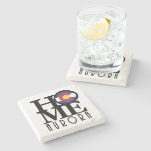 HOME Aurora Colorado Stone Coaster
