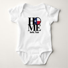 HOME Austin Texas Baby One Piece