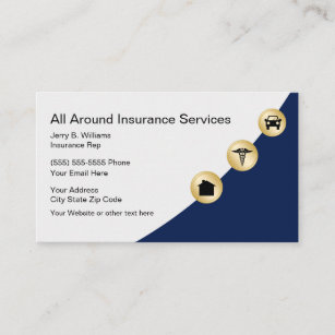 Home Auto And Health Insurance Business Card