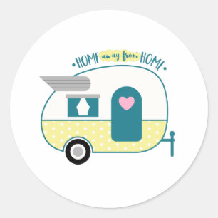 Home Away From Home Classic Round Sticker