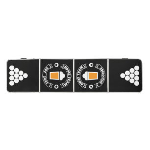 Home & Away Team Beer Logo - Black Custom Beer Pong Table