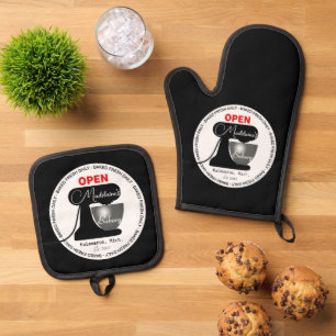 Home Baker Chef Cook w Mixer Oven Mitt & Pot Holder Set