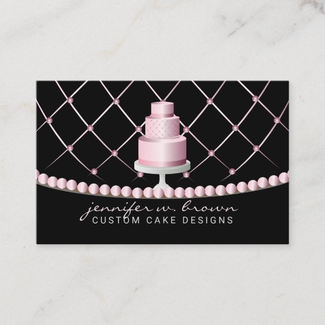 Home Bakers wedding cakes party pastry Business Card (Front)