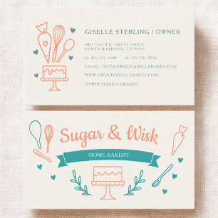 Home Bakery Baker Business Card