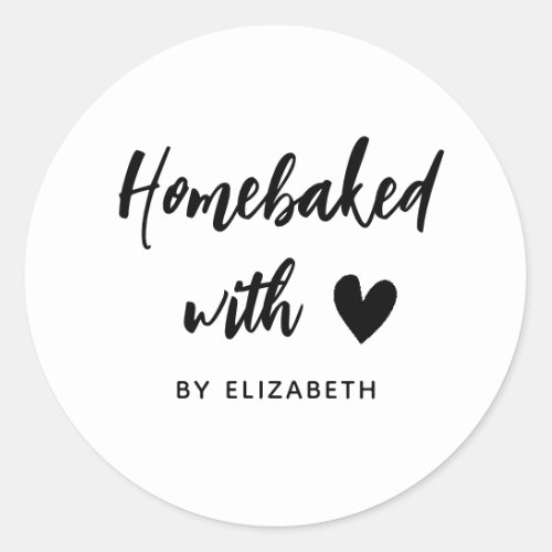 home bakery business classic round sticker