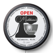 Home Bakery Mixer LED Sign (Lights Off)