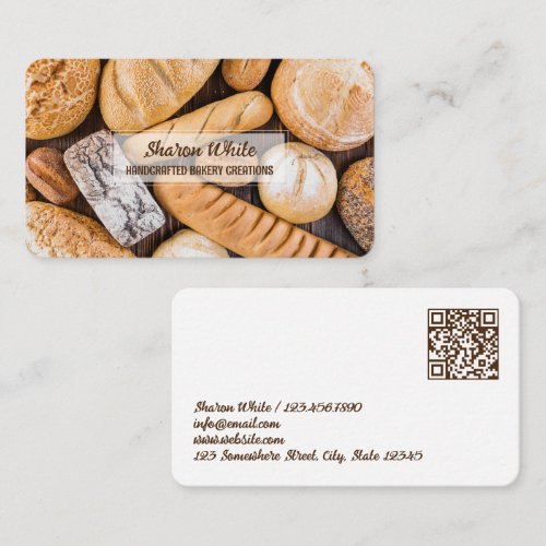 Home Bakery QR Business Card