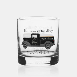 Home Bar Fun Moonshine Rocks Whiskey Glass