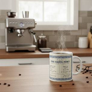 Home Barista Permit – Customizable Coffee Mug