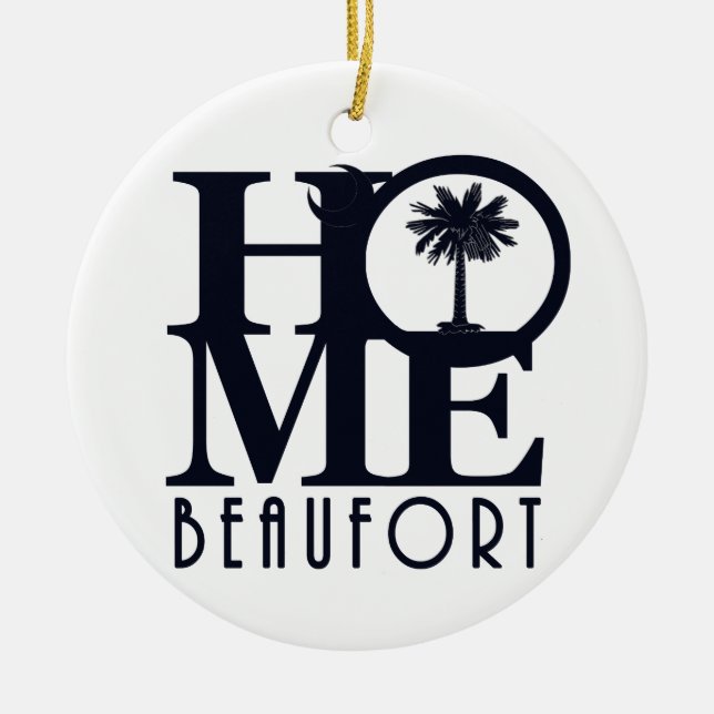 HOME Beaufort SC Ceramic Ornament (Front)