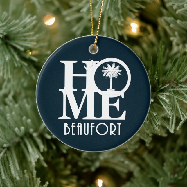 HOME Beaufort SC Ceramic Ornament (Tree)
