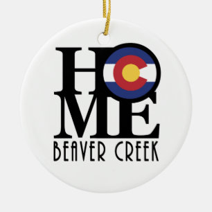 HOME Beaver Creek CO Ceramic Ornament