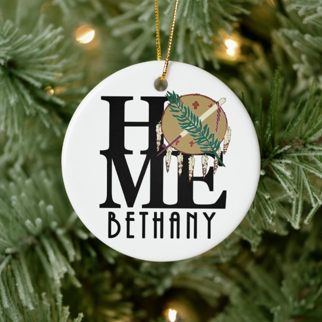 HOME Bethany Oklahoma Ceramic Ornament (Tree)