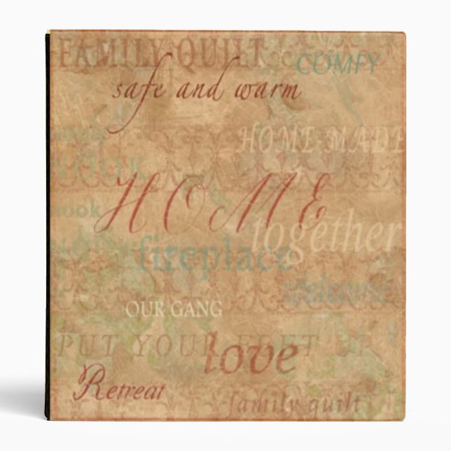 Home Binder/Album Binder (Front)