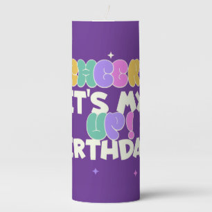 HOME BIRTHDAY CHEER UP PILLAR CANDLE