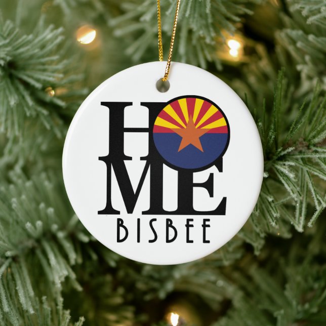 HOME Bisbee Arizona Ceramic Ornament (Tree)