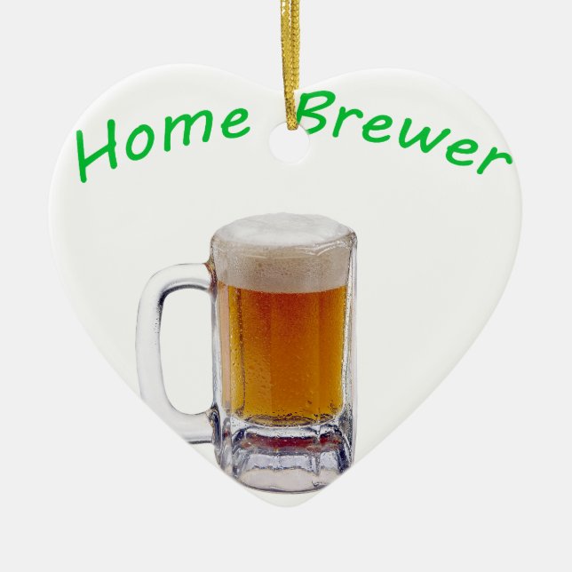 Home Brewer Ceramic Ornament (Front)