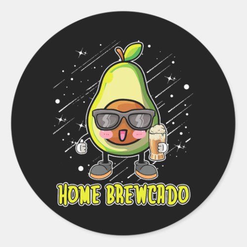 Home Brewer Craft Beer Lover Brewmaster Brewing Ow Classic Round Sticker