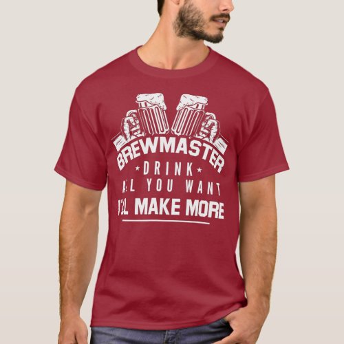Home Brewer Gift Brewmaster Beer Brewing T_Shirt