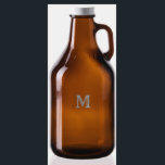 Home Brewing Beer Kombucha Rustic Monogram Amber Growler<br><div class="desc">Create your own custom, personalized, rustic retro vintage style elegant typography script font monogrammed, cool chic stylish classy, high quality, durable glass, beautiful laser engraved etched glassware 64 oz amber tinted glass growler for your favorite beer / craft beer / cider / alcohol / wine / home brews or kombucha,...</div>