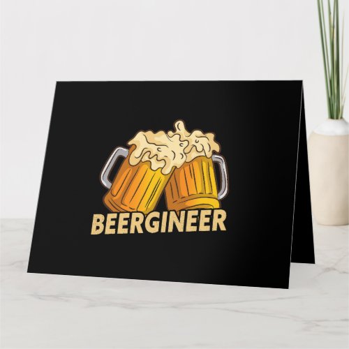 Home Brewing Beergineer Craft Beer Brewer Card
