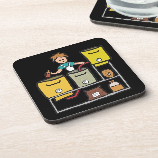 Home Brewing Beverage Coaster (Left Side)