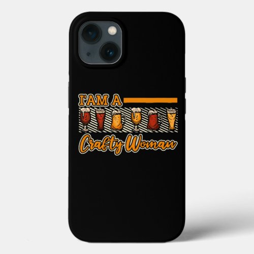 Home Brewing Women Brewer Brew House Craft Beer iPhone 13 Case