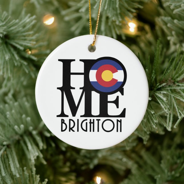 HOME Brighton Colorado Ceramic Ornament (Tree)