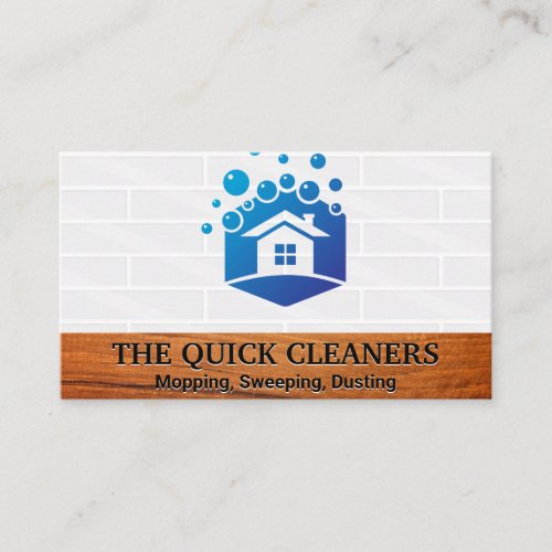 Home Bubbles Logo  Cleaning Business Card