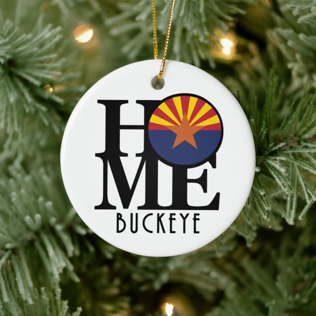 HOME Buckeye Arizona Ceramic Ornament (Tree)
