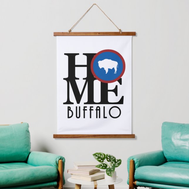 HOME Buffalo Wyoming  Hanging Tapestry (Living Room)