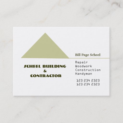 Customizable Home Builder Business Card