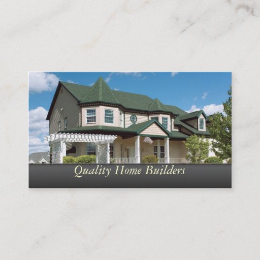 Customizable Home Builder Business Card