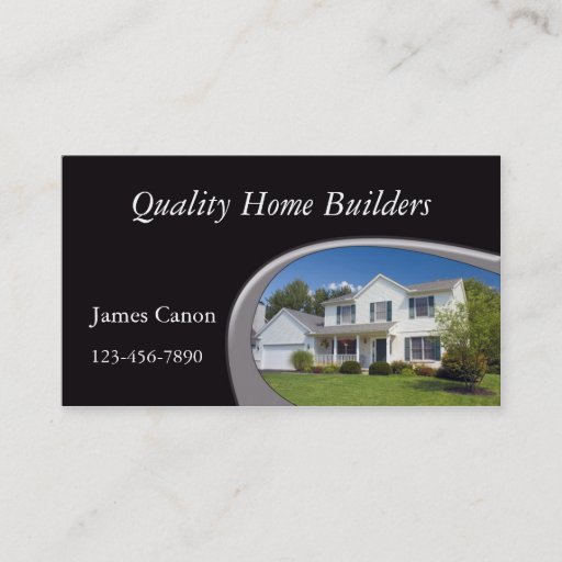 Customizable Home Builder Business Card Templates