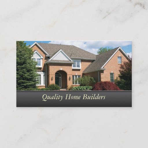Customizable Home Builder Business Card