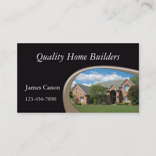 Customizable Home Builder Business Card Template