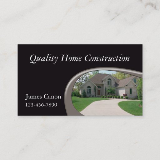 Customizable Home Builder Business Card Templates