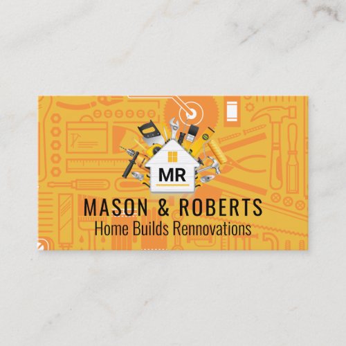 Home Building | Construction Tools Business Card