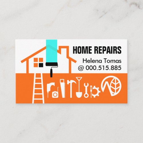 Home Building Frame Handyman Repair Business Card