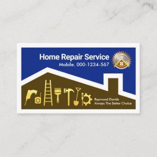 Home Building Handyman Frame Business Card