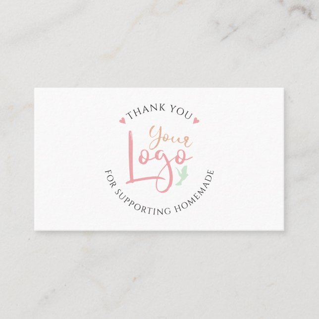 Home Business Add your Logo Custom Business Card (Front)
