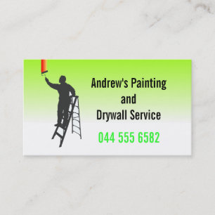 Home Business Custom Colorful Painting Service Card