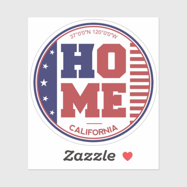 Home California Sticker (Sheet)