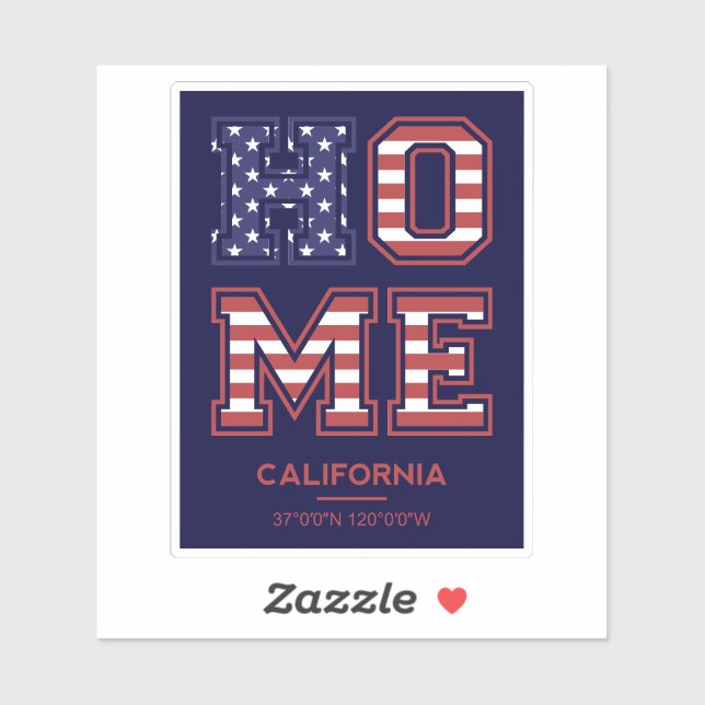 Home California Sticker (Sheet)
