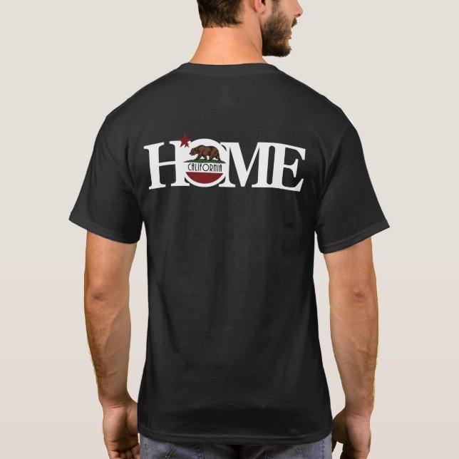 HOME California (white text) T-Shirt (Back)