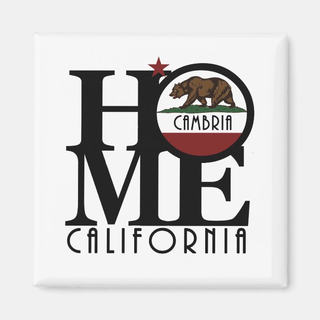 HOME Cambria California Magnet (Front)