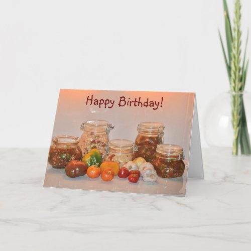 Home Canning Birthday Card
